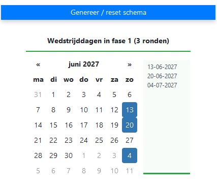 Een meerdaagse sportcompetitie