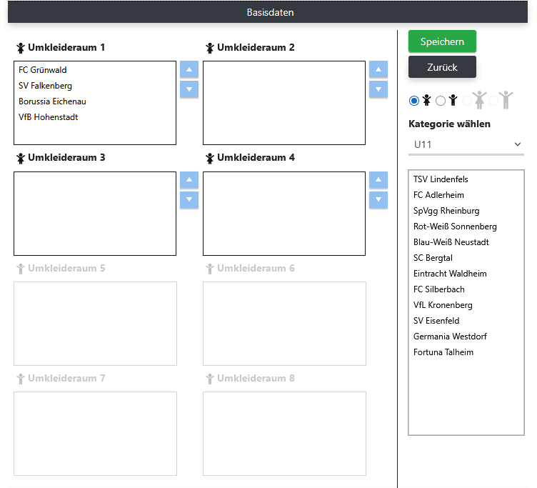 Teams Umkleidekabinen zuweisen