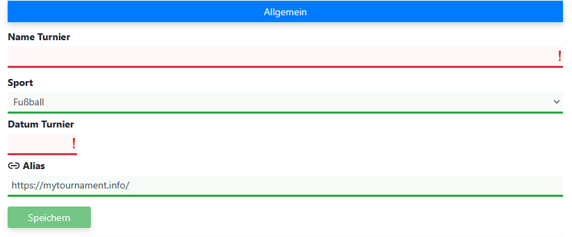 Allgemeine Turnierdaten in Mijntoernooi.info eingeben