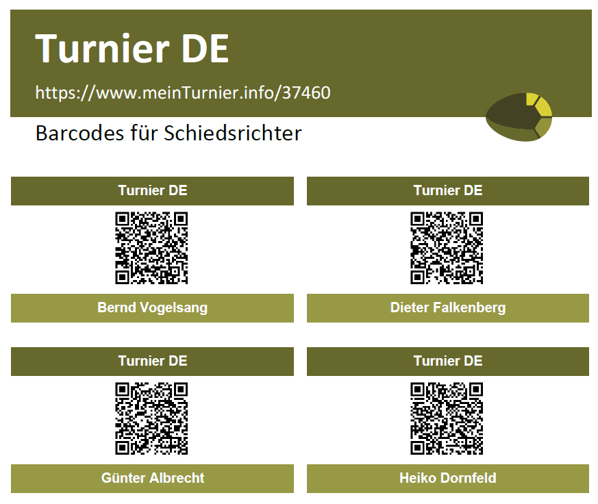 Ergebnis über QR-Code des Schiedsrichters eingeben